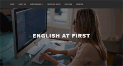 Desktop Screenshot of englishatfirst.com